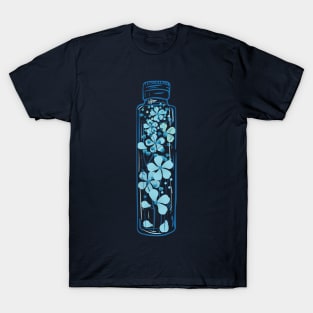 Blue flowers in a bottle T-Shirt